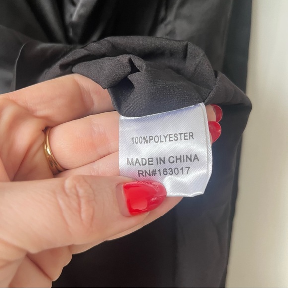 Princess Polly Katina Black Satin Halter Mini Dress 8 - Picture 10 of 10